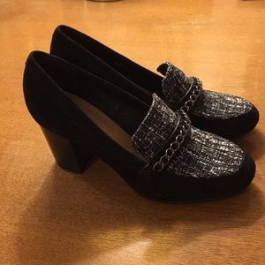 Tahari Women’s Black Suede Dress Shoes